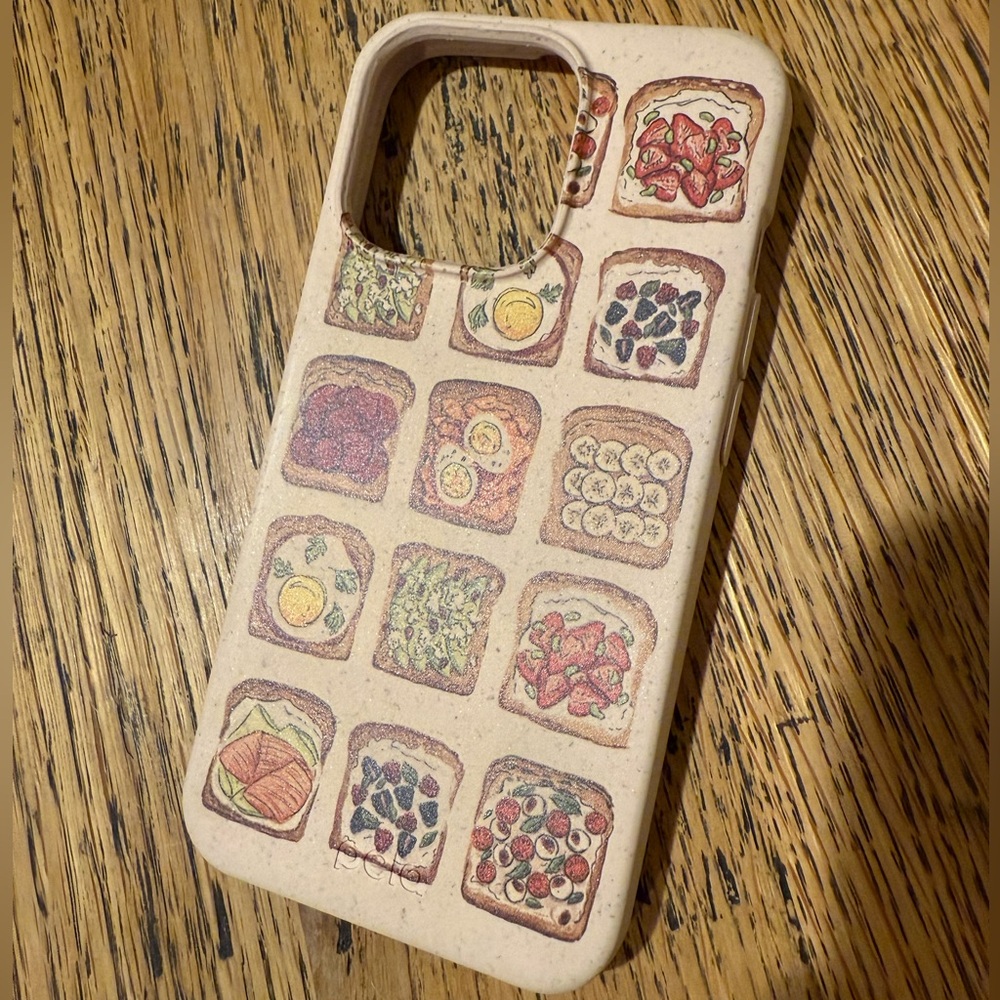 iPhone 13 Pro Pela sustainable eco friendly phone case with toast design